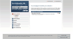 Desktop Screenshot of lovtidende.dk